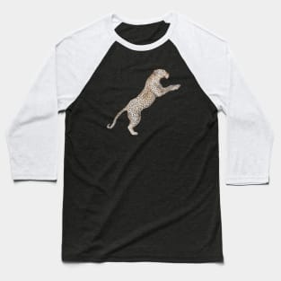 Leaping Leopard Baseball T-Shirt